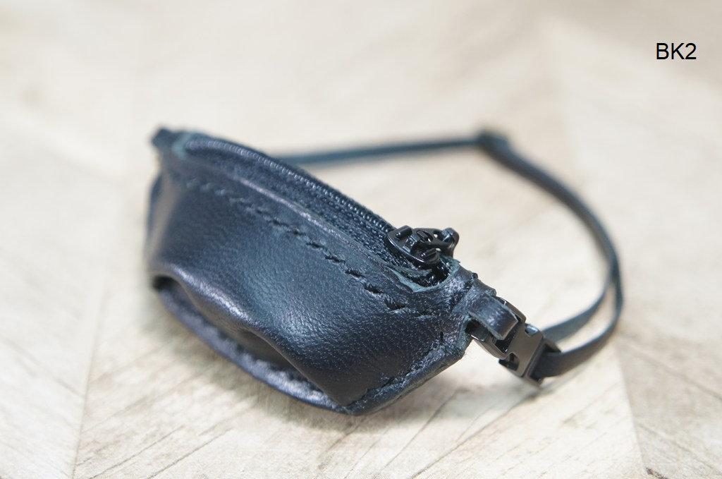 【本革】30cmドール用 ボディバッグ【ブラック】/ オビツ30・テヤンサイズ