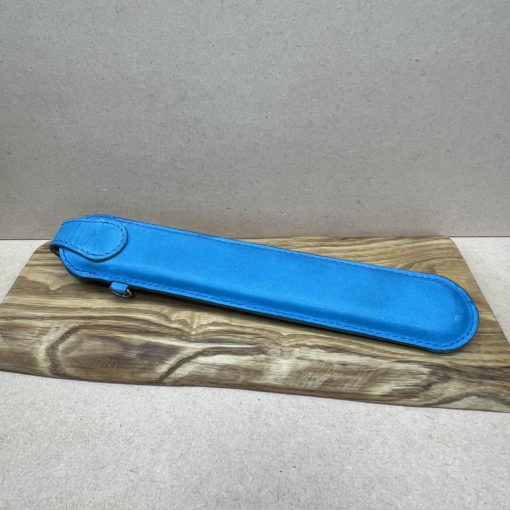 大きなコンチョの扇子ケース　スカイブルー | 4枚目