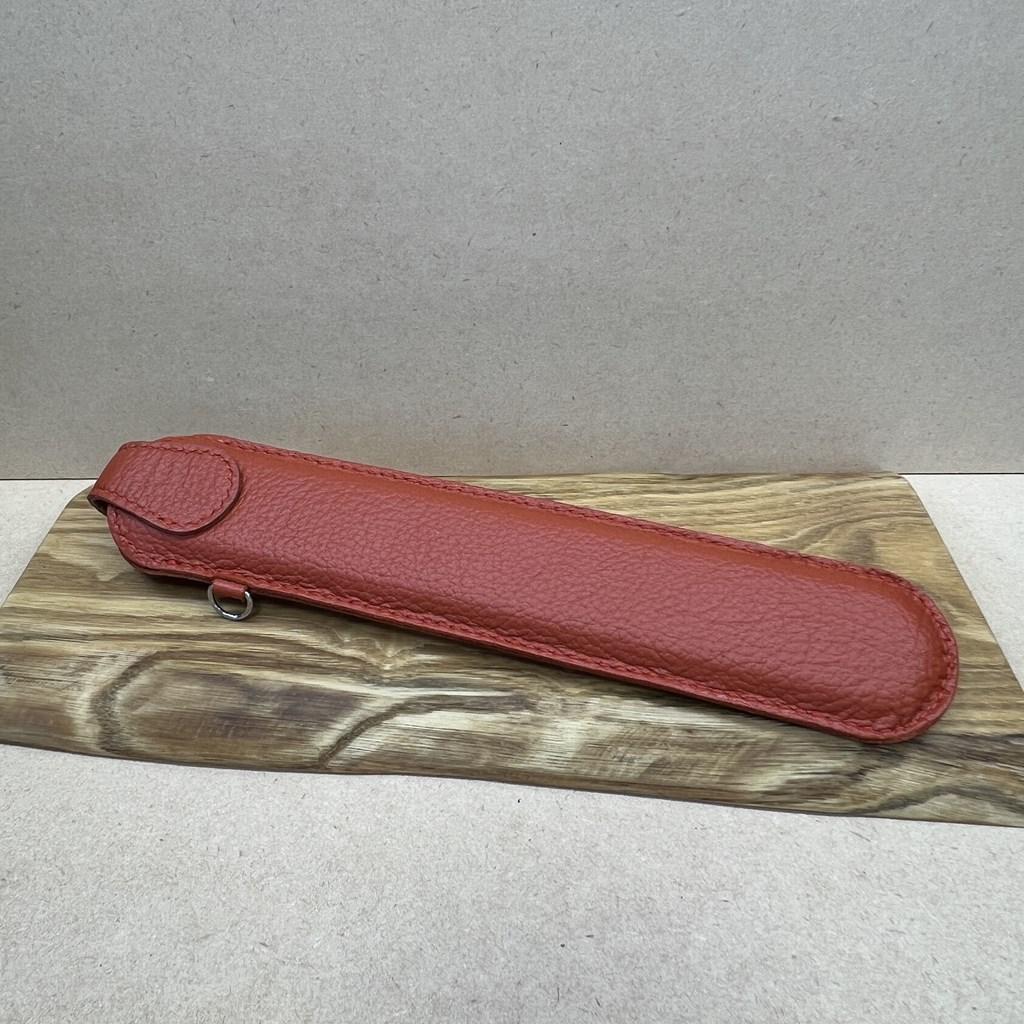 大きなコンチョの扇子ケース　オレンジ | 3枚目