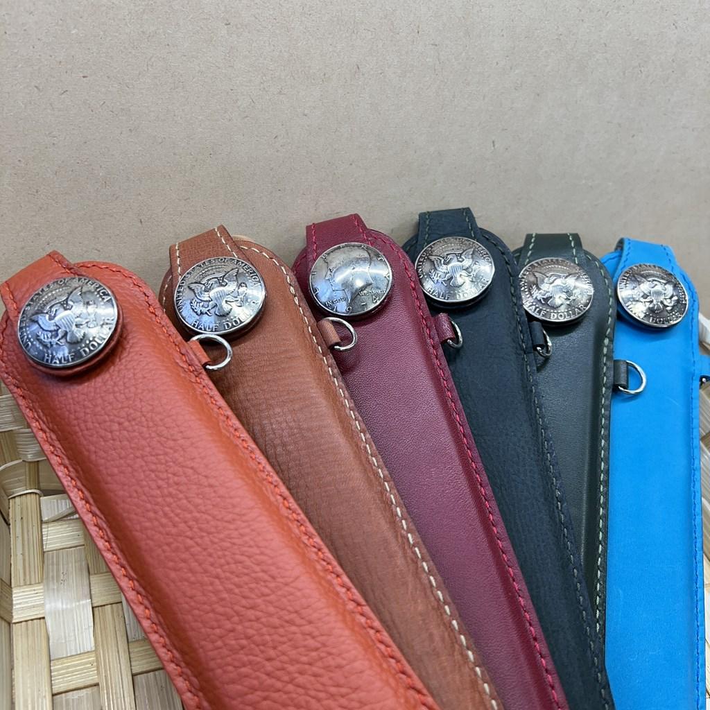 大きなコンチョの扇子ケース　オレンジ | 6枚目