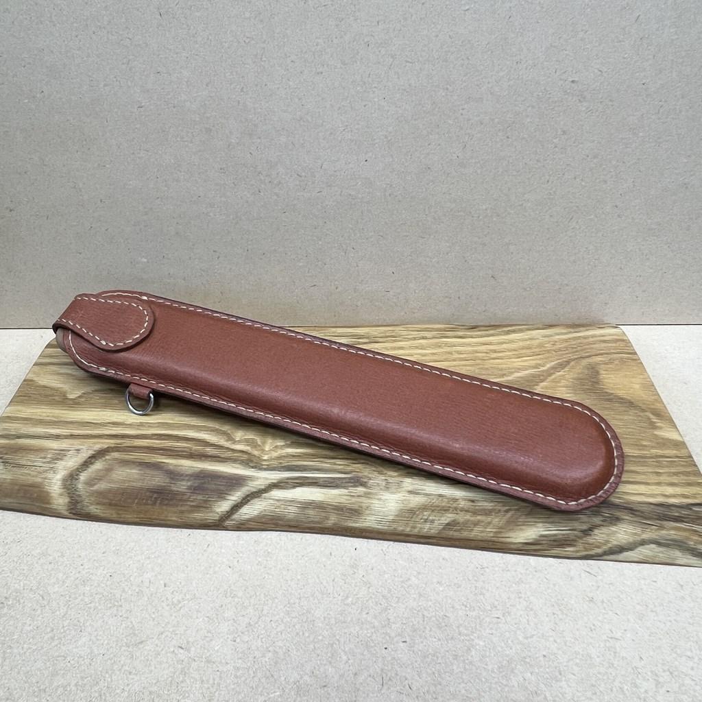 大きなコンチョの扇子ケース　ライトブラウン | 3枚目
