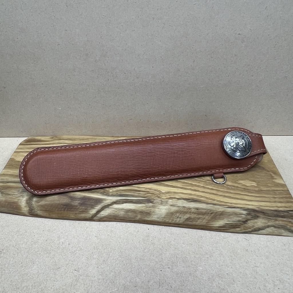 大きなコンチョの扇子ケース　ライトブラウン | 4枚目