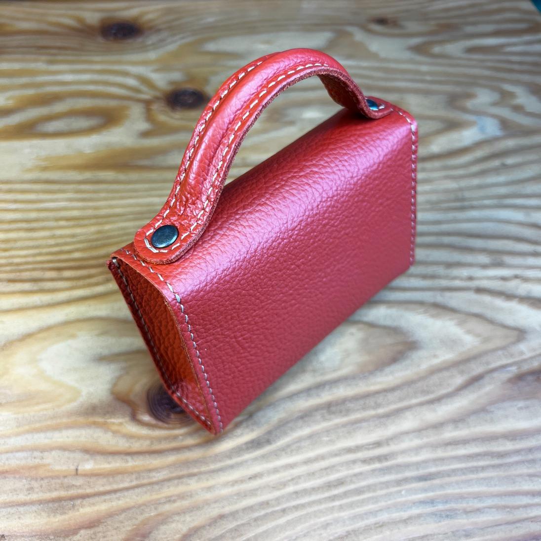 お洒落かわいいミニバッグ　オレンジ | 3枚目